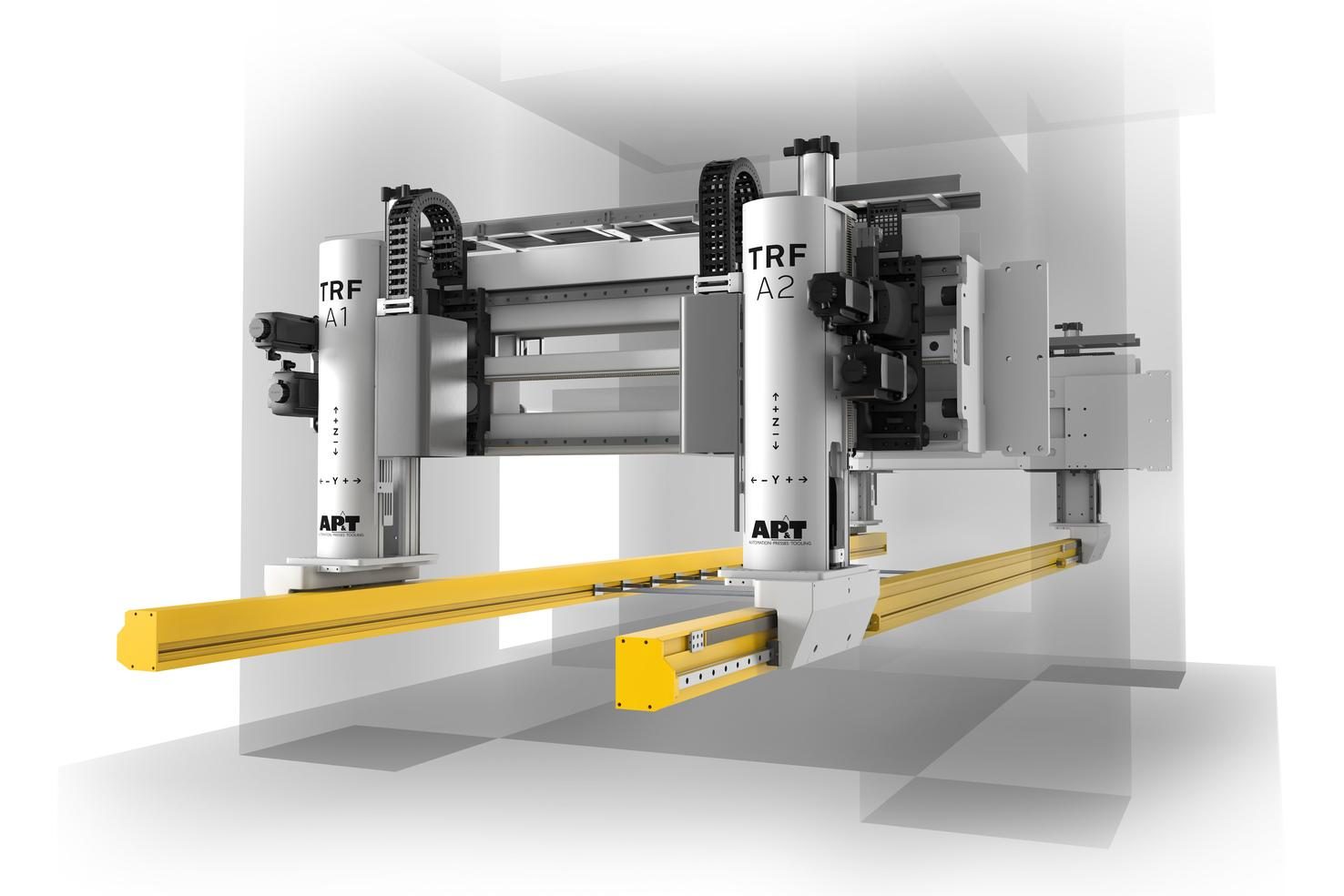 AP&T’s new generation of automation products accelerates 20% faster than previously and is up to 50% more energy efficient than industrial robots.