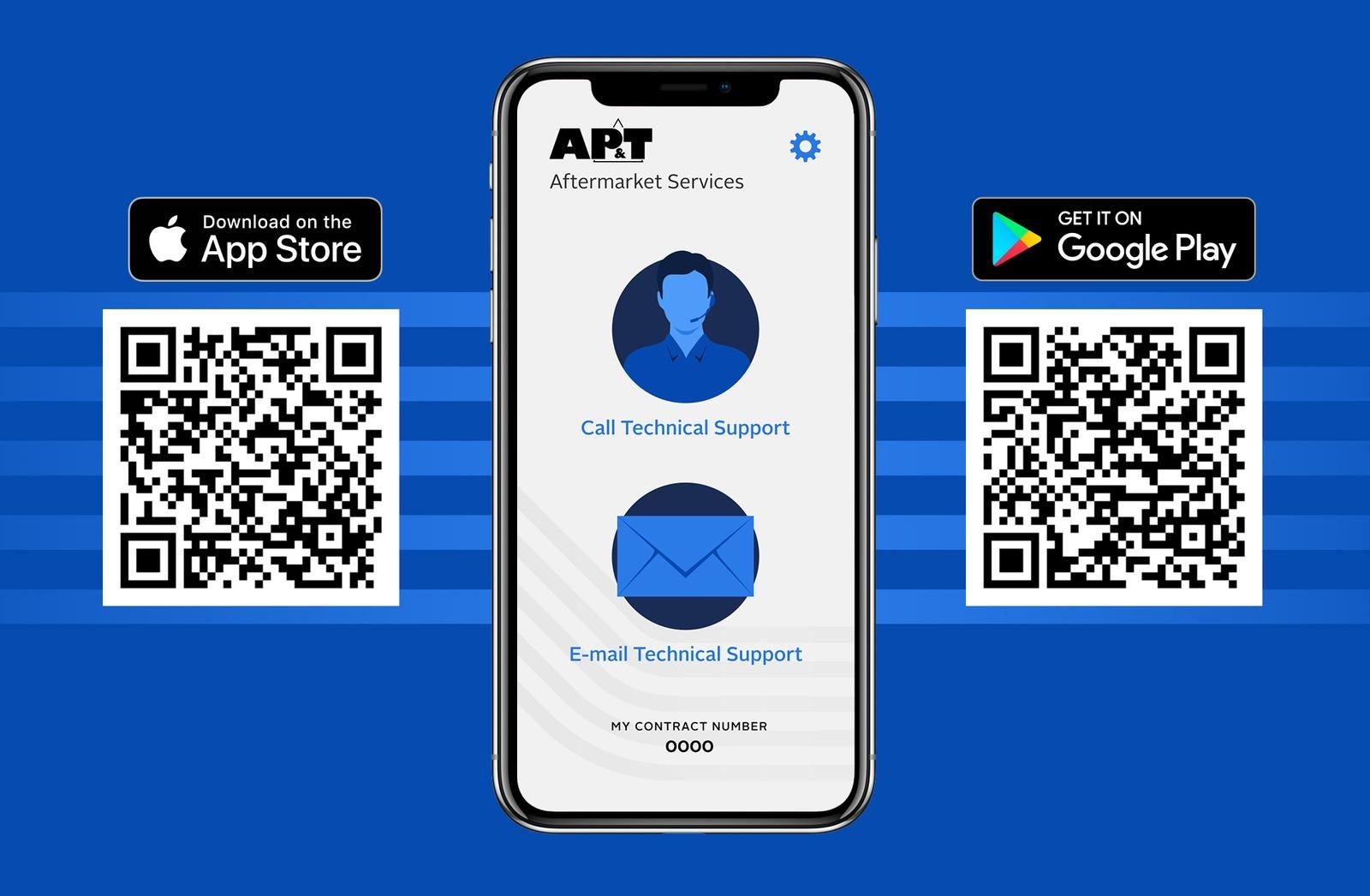 The new AP&T Aftermarket Services app is available for download in App Store and Google Play.