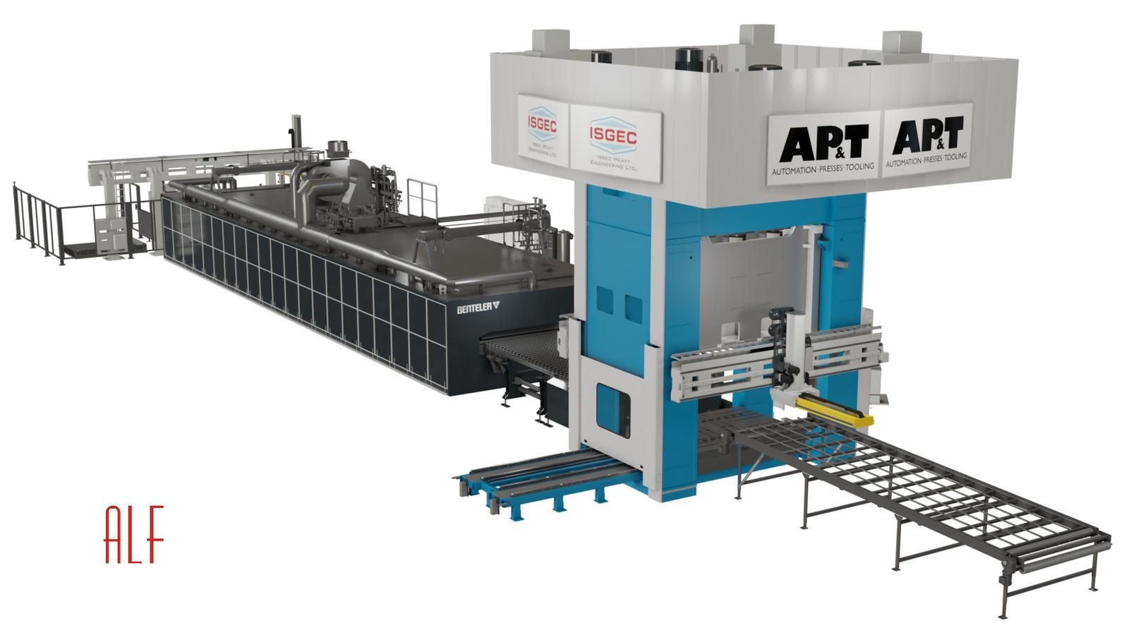 AP&T は、インドの自動車業界のお客様からホットスタンピングラインを初めて受注。お客様はボンベイ南東に位置するプネーにある ALF Engineering 社 